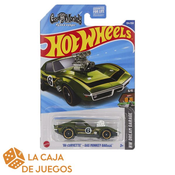 HOTWHEELS BÁSICO 68 CORVETTE GAS MONKEY GARAGE 1