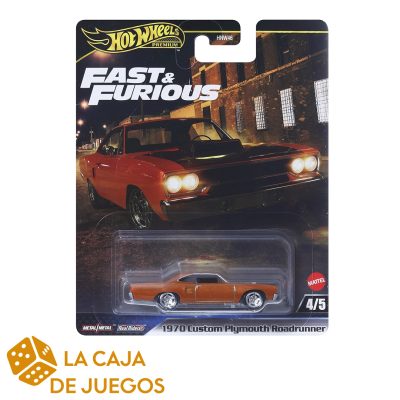 HOTWHEELS PREMIUM FAST AND FURIOUS 1970 CUSTOM PLYMOUTH